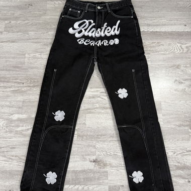 Pantaloni Clover Black Blasted Beans