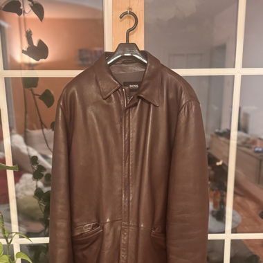 Lederjacke Braun Hugo Boss