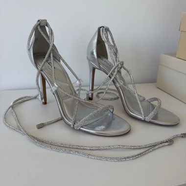 ALDO Silver High Heel Sandals