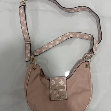 Sac bandoulière rose GUESS