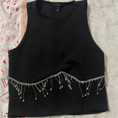 Black tank top