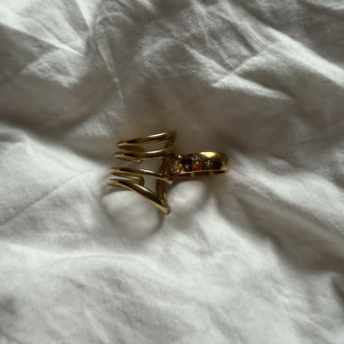 Goldfarbene Ringset