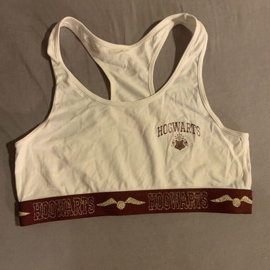 Weisses Hogwarts Bustier-Top