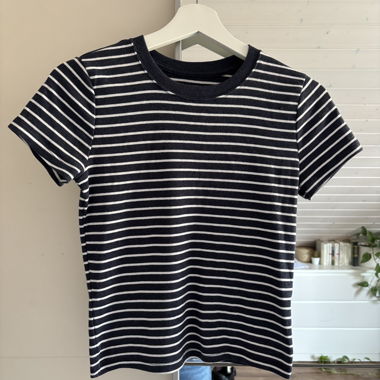 Babytee a righe Hollister navy-bianco