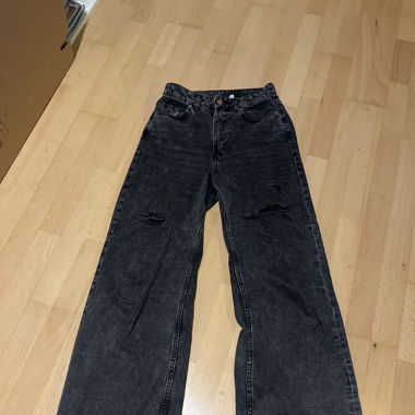 Braune Schlaghosen Jeans 