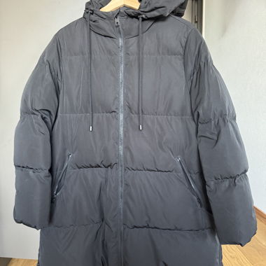 Black quilted winter coat OBJECT M