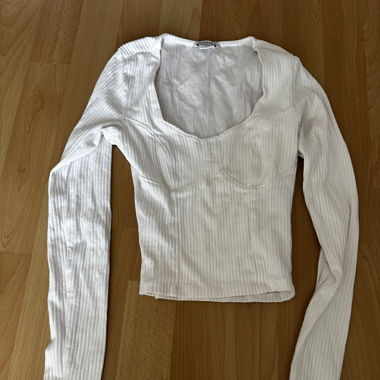 Langarm Crop Top
