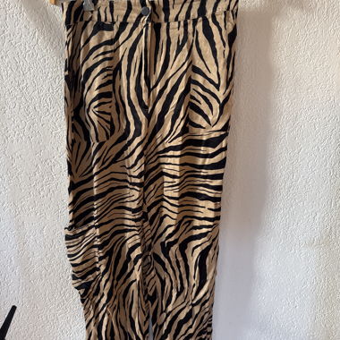 Pantaloni con stampa zebrata