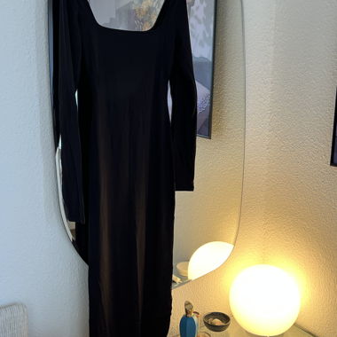 Robe noire Bershka