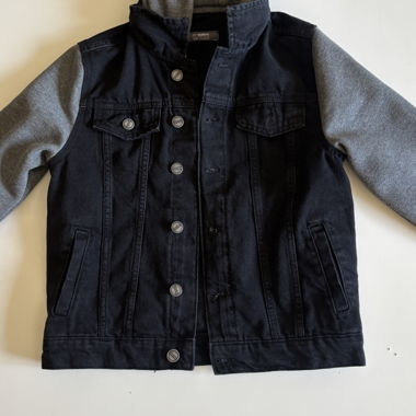 Giacca di jeans con cappuccio (9-10 anni)