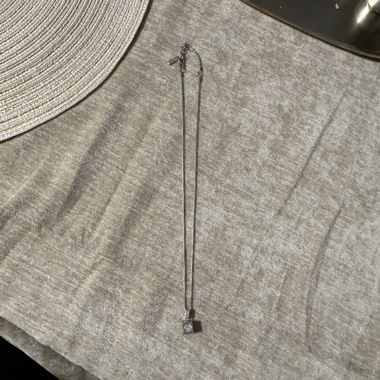 Collana in argento con ciondolo a cuore