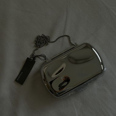 Mini pochette/soir argentée