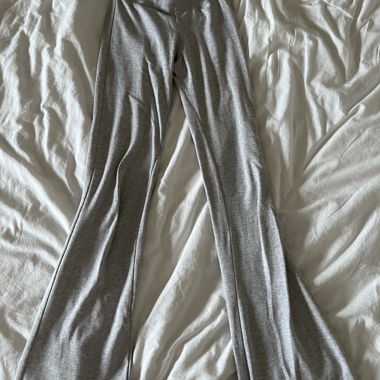 Bershka grey flared pants