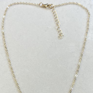 Weisse Petal Edelstahl Kette