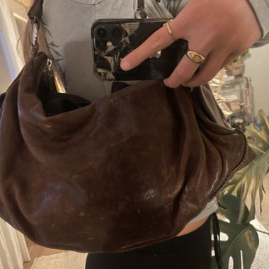 Sac en cuir vintage