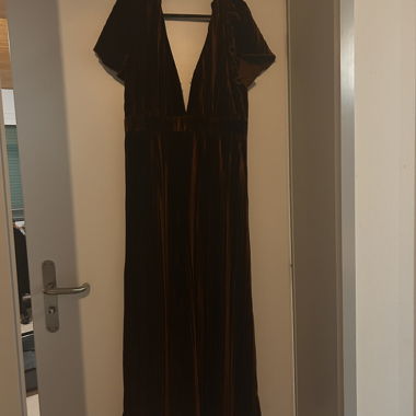 Combinaison velours bronze