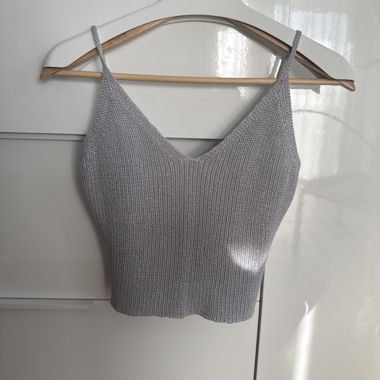 Grey Knit Top