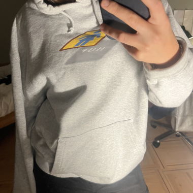 grey hoodie from huf