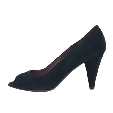 Miu Miu Peep-Toe Pump in Suede EU 37 Nero
