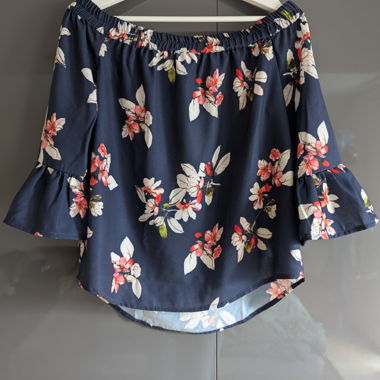 ONLY Carmenbluse Blumenprint