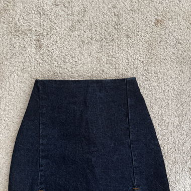 Dunkelblauer Jeans Rock