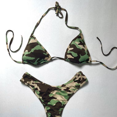 Camo Print Bikini 