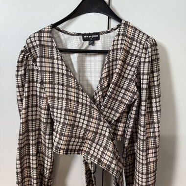 Wrap cropped Blouse