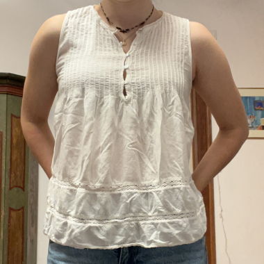 blusa senza maniche