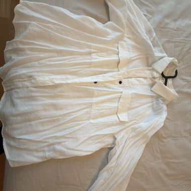 Weisses Hemdblusenkleid