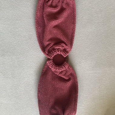 Bandeau costume rosa testurizzato