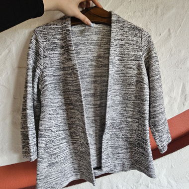 Cardigan grigio mélange H&M taglia S