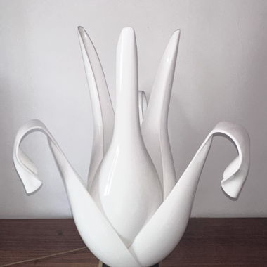 Lampada Maison Rougier grande tulipano vintage 1970 