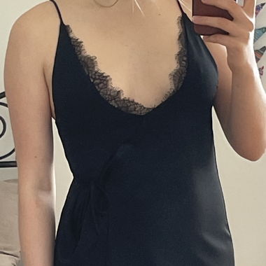 Black dress with lace details