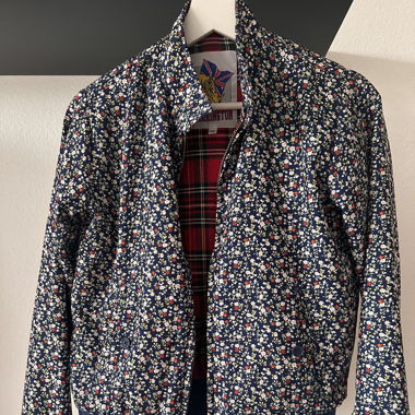 Vintage flower bomber jacket