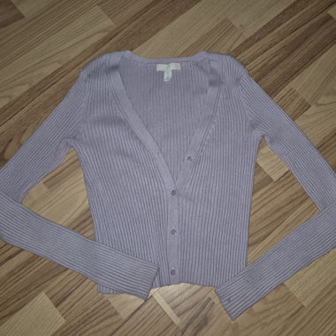Gilet en maille lilas