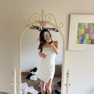 white dress from Zara