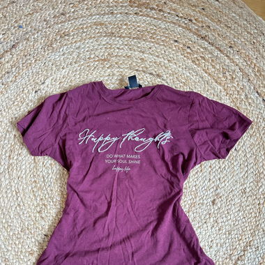 T shirt weinrot 