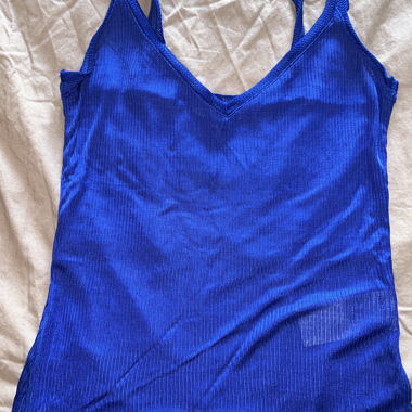 Top/ mogliettina / Canotta blu Morgan