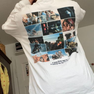 Designer-Longsleeve-Top Star Wars Grafikprint