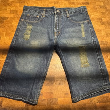 Washed Blue Baggy Jeans