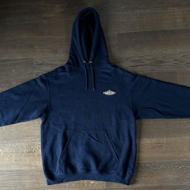 Balenciaga Hoodie - Bonjour Paris navyblau