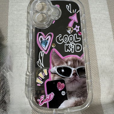 iPhone 16 Hülle mit Katzenmotiv & Spiegelung