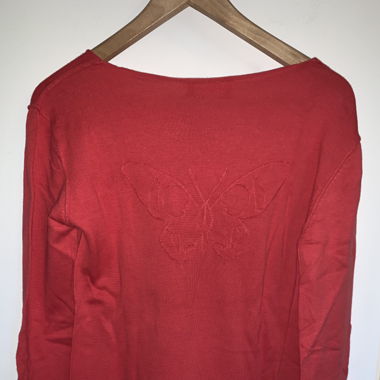 Pull Zadig & Voltaire rouge: dead butterfly