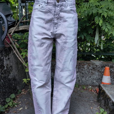 Jeans rosa tie-dye taglia 34