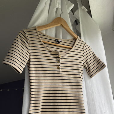 Tight striped dress mid-length