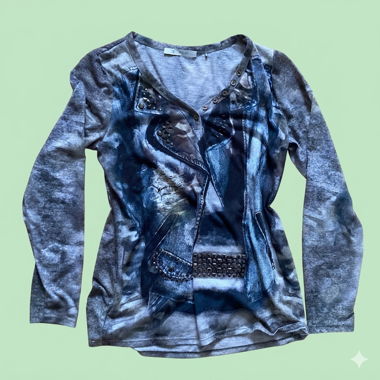 Longsleeve Glam Y2K de Monari Gr. L