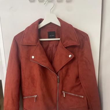 Kunstlederjacke rostrot