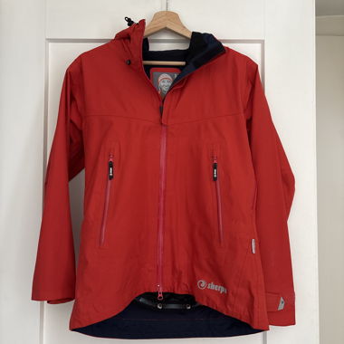 Sherpa red outdoor jacket small waterproof 