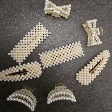 Set di Forcine e Mollette con Perle