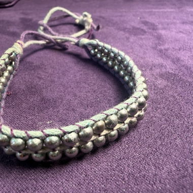 Grey Beaded Bracelet
